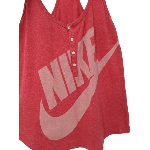 Nike Tank Top Womens S Pink Spellout Swoosh Vintage Athletic Gym Streetwear - Picture 3 of 7